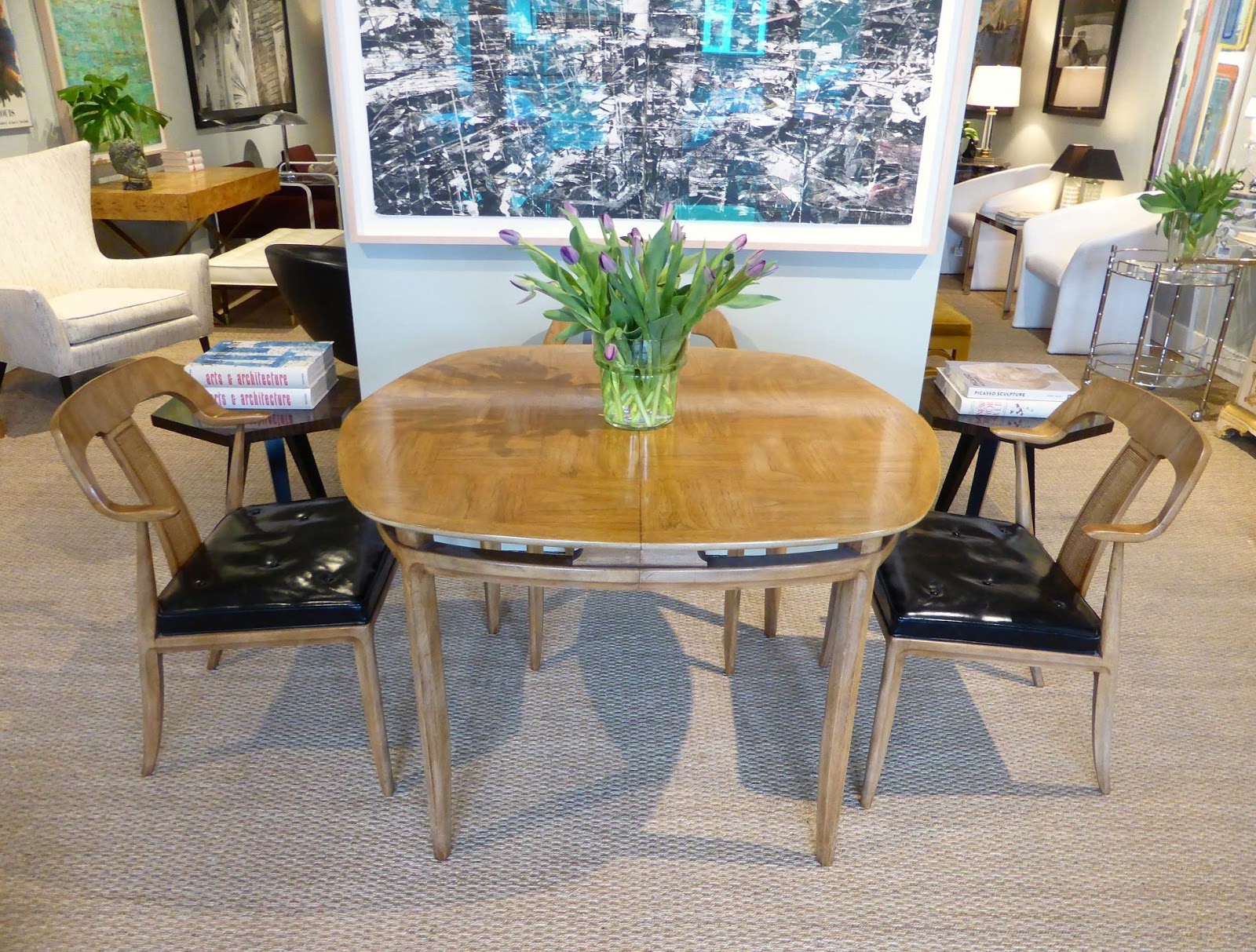 MICHAEL THOMAS Mastercraft Furniture Company Dining Table and Chairs