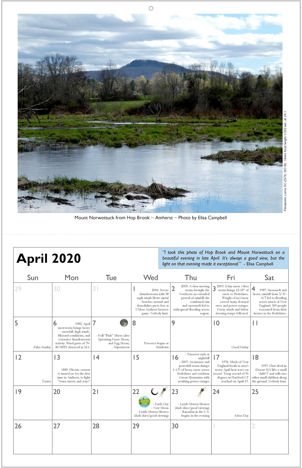 Head in the Clouds Amherst 2020 Head in the Clouds Amherst Calendar