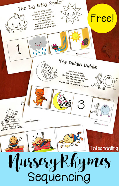 Humpty Dumpty Printable Cut & Paste Activity | Totschooling - Toddler