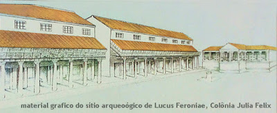 lucus feronia reconstrucao grafica guia brasileira roma - Lucus Feroniae, Col&ocirc;nia Julia Felix