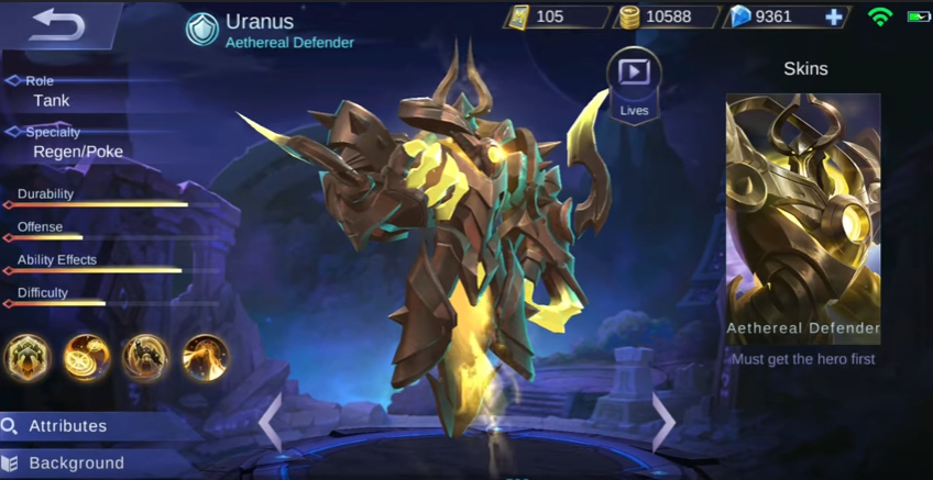 Wallpaper Mobile Legend Uranus