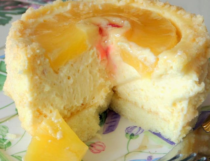 Pineapple Cake with Cheese Cake Filling Recipes