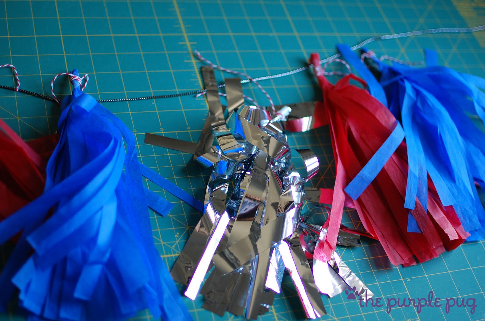 The Purple Pug The Tissue Tassel Garland Tutorial