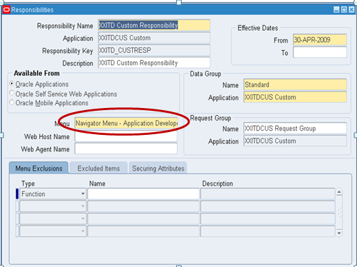 OracleAppsBuzz: Calling Concurrent Program from Menu