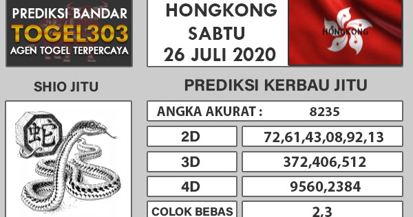 Angka Prediksi Togel Hongkong Senin 27 Juli 2020 PREDIKSI KERBAU JITU