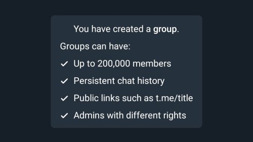 Nuovo gruppo Telegram