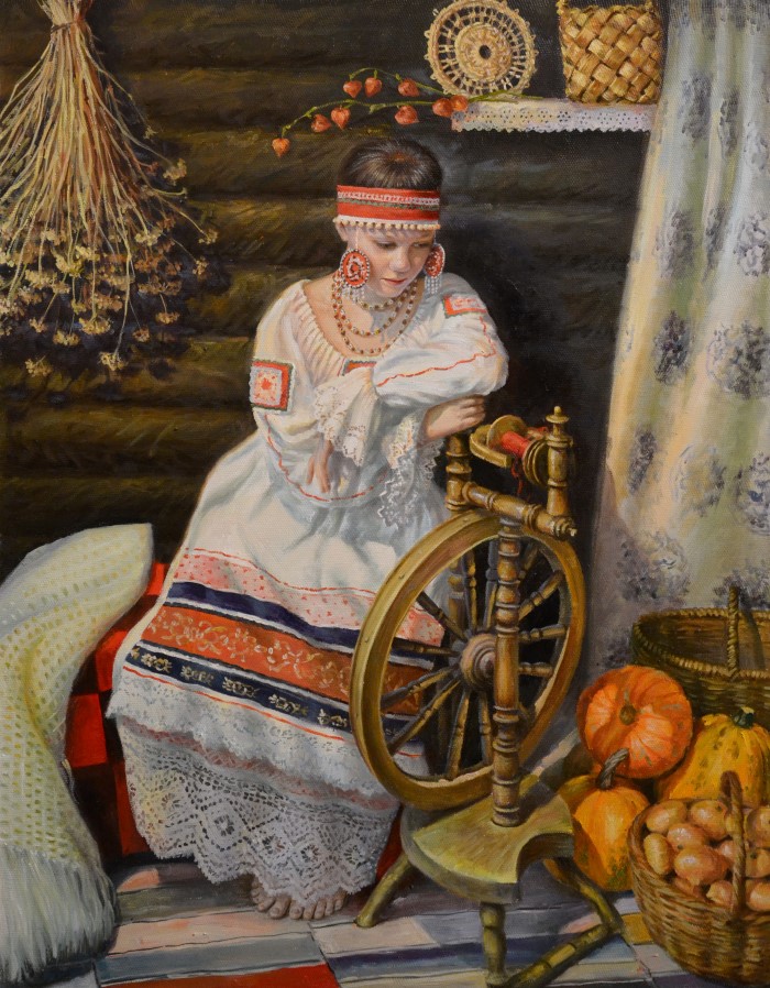 Деревенские будни Российский художник. Юлия Бакаева