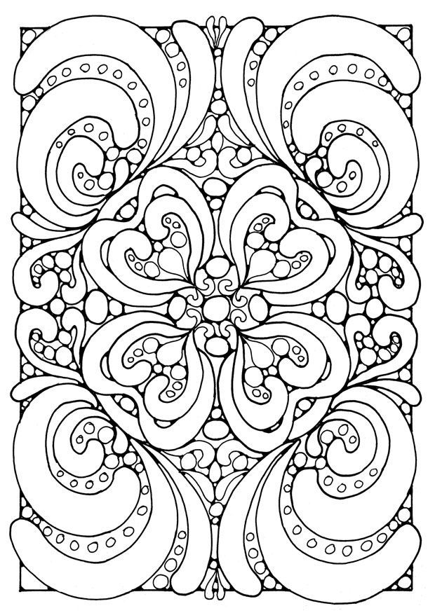 Intricate Geometric Coloring Page for adults