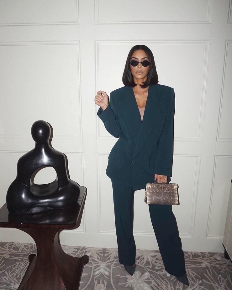 Blazer Babe: Kim Kardashian - Stylish Starlets