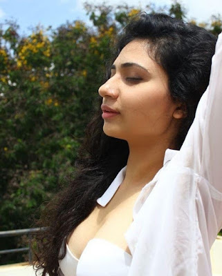 Gayathri Iyer Latest Hot Photoshoot in White Dress Gayathri Iyer Latest Hot Photoshoot in White Dress