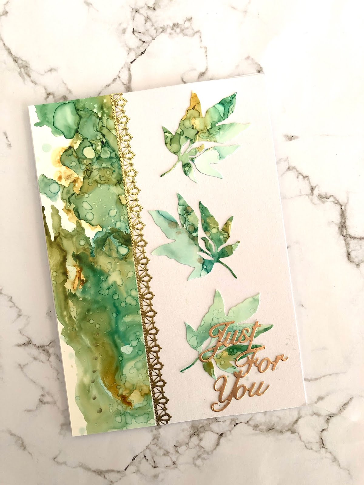 Alcohol Ink Backgrounds for Cards with Adriana Couture Creations