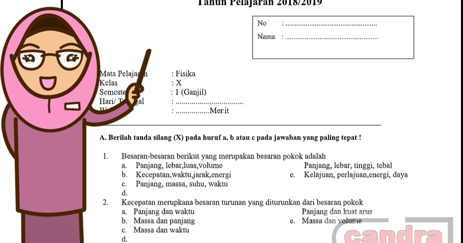Soal Uas Fisika Kelas 10 Semester 1