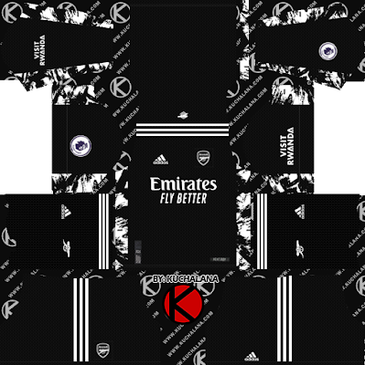 Arsenal 2020-21 Adidas Kit - DLS2019