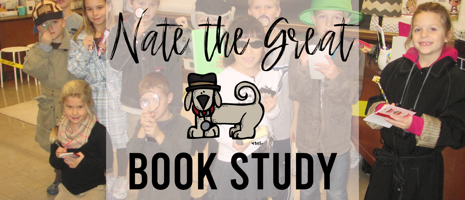 Nate the Great book study unit Common Core literacy companion activities for 1st and 2nd