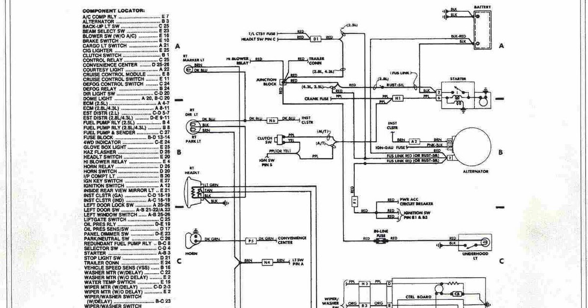 98 Chevy S10 Wiring Diagram - Wiring Diagram Networks