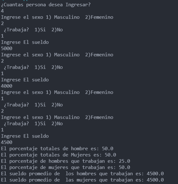 Encuesta a N números de personas en JAVA