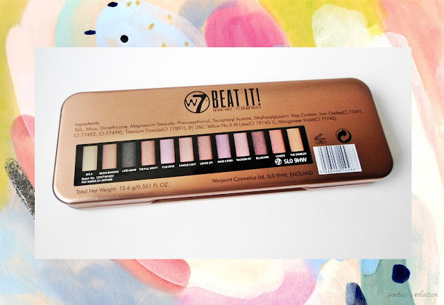 w7 cosmetics Beat It! Eye shadow paletter review