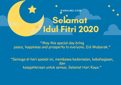 Kata - Kata bergambar ucapan idul fitri bahasa Inggris