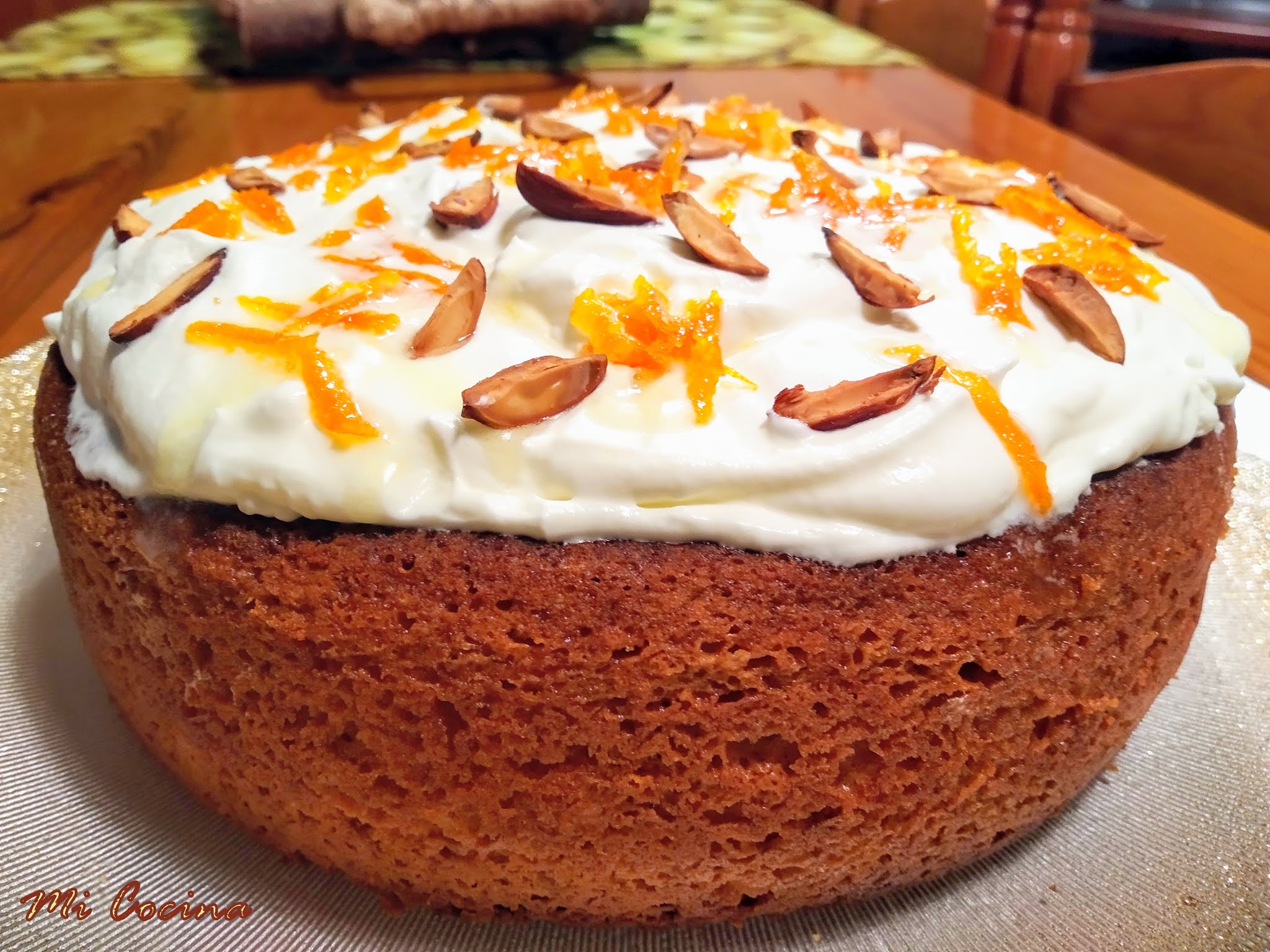 TARTA DE ALMENDRA Y NARANJA