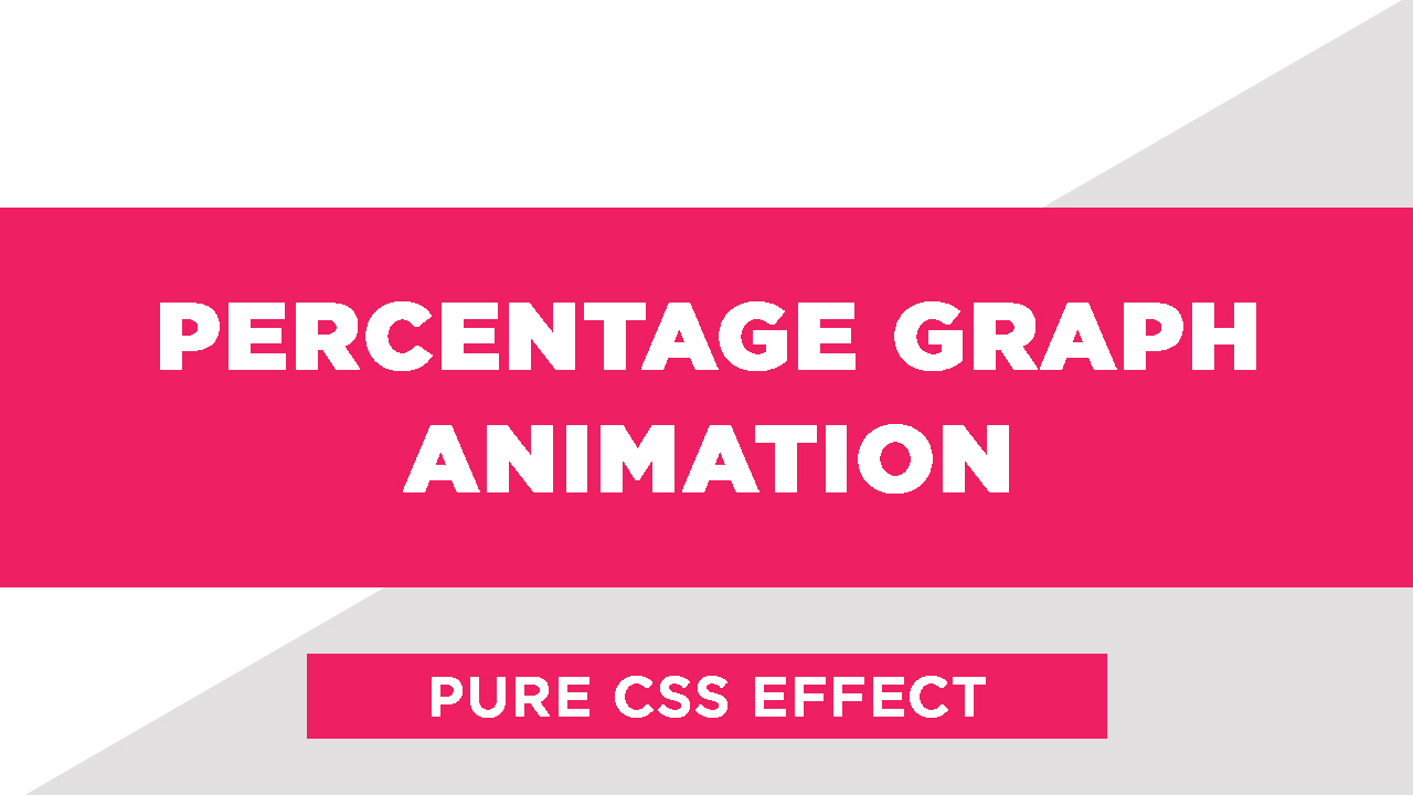 Percentage Graph Animation using Pure css - Divinector