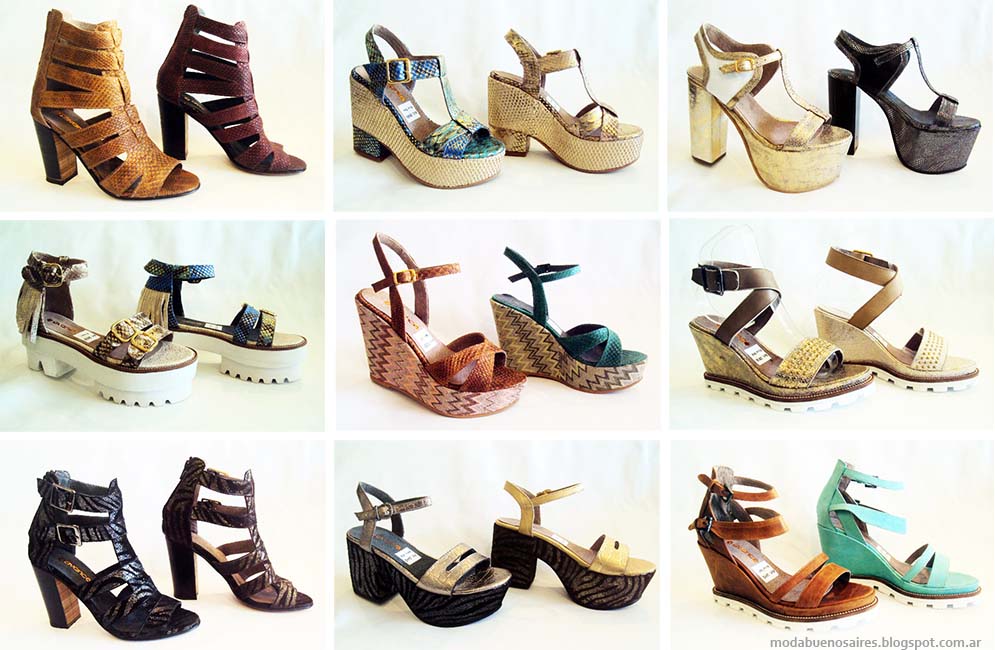 Sandalias primavera verano 2015. Moda 2015 Calzado Femenino Avance Collection.