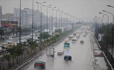 الانواء الجوية تتوقع طقس في العراق سقوط زخات مطر خفيفة في مناطق مختلفة في البلد