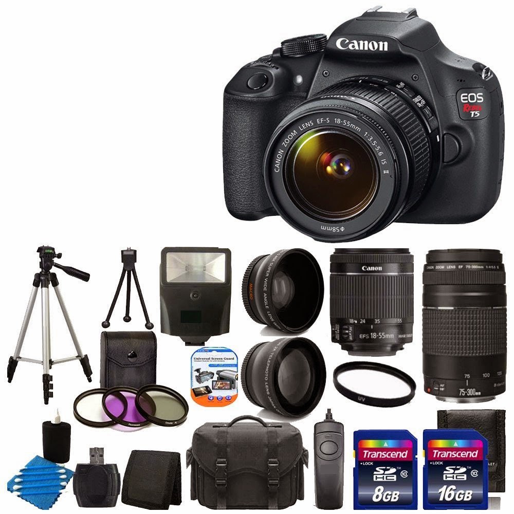 Canon EOS Rebel T5 18 MP EF-S Digital SLR Camera with Deluxe Accessory Bundle, review, includes everything you need and more to get started in the world of DSLR photography