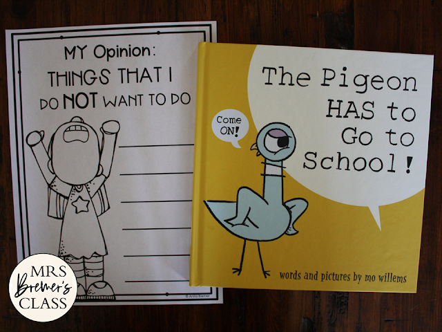Pigeon book study activities unit with literacy companion activities for ANY Mo Willems Pigeon book in the series and a craftivity for Kindergarten and First Grade
