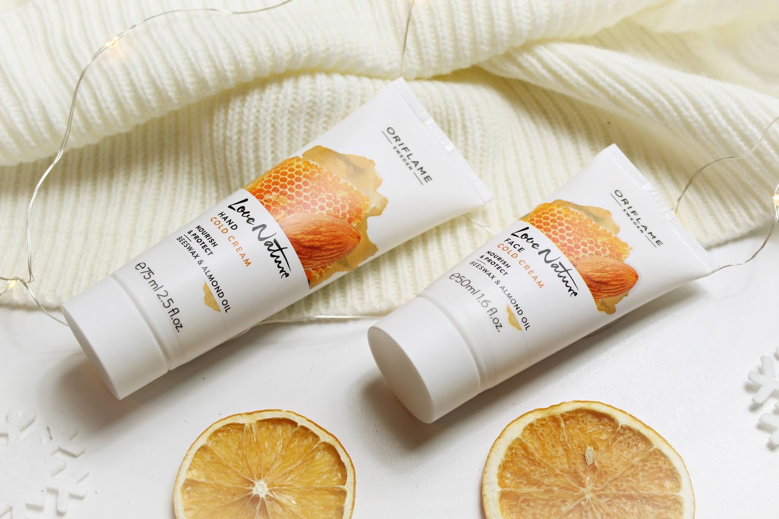 NOWOŚĆ - Love Nature Hand Cold Cream & Face Cold Cream - ORIFLAME