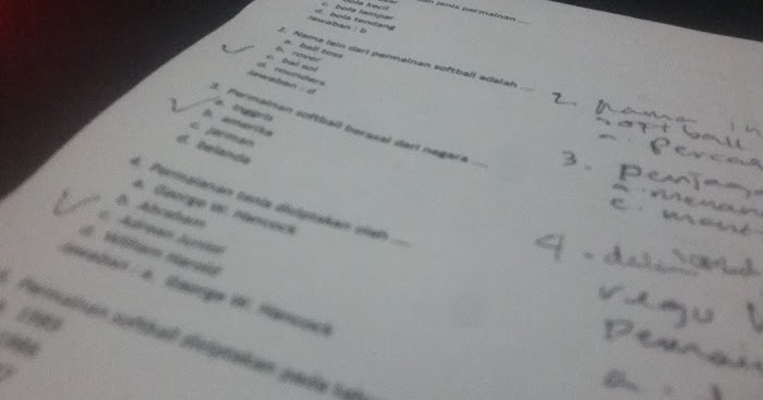 40 Soal Tentang Softball Dan Jawabannya Pilihan Ganda Essay Terbaru Ulangan Harian Bank Soal