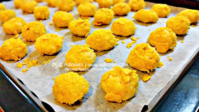 Resepi Biskut Raya Simple  Cornflakes Crunchy Cookies 