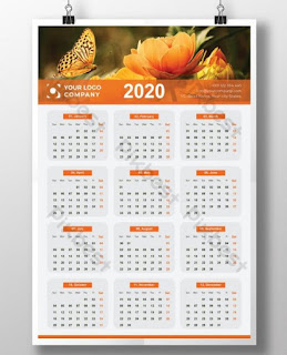 kalender 2020 dinding 