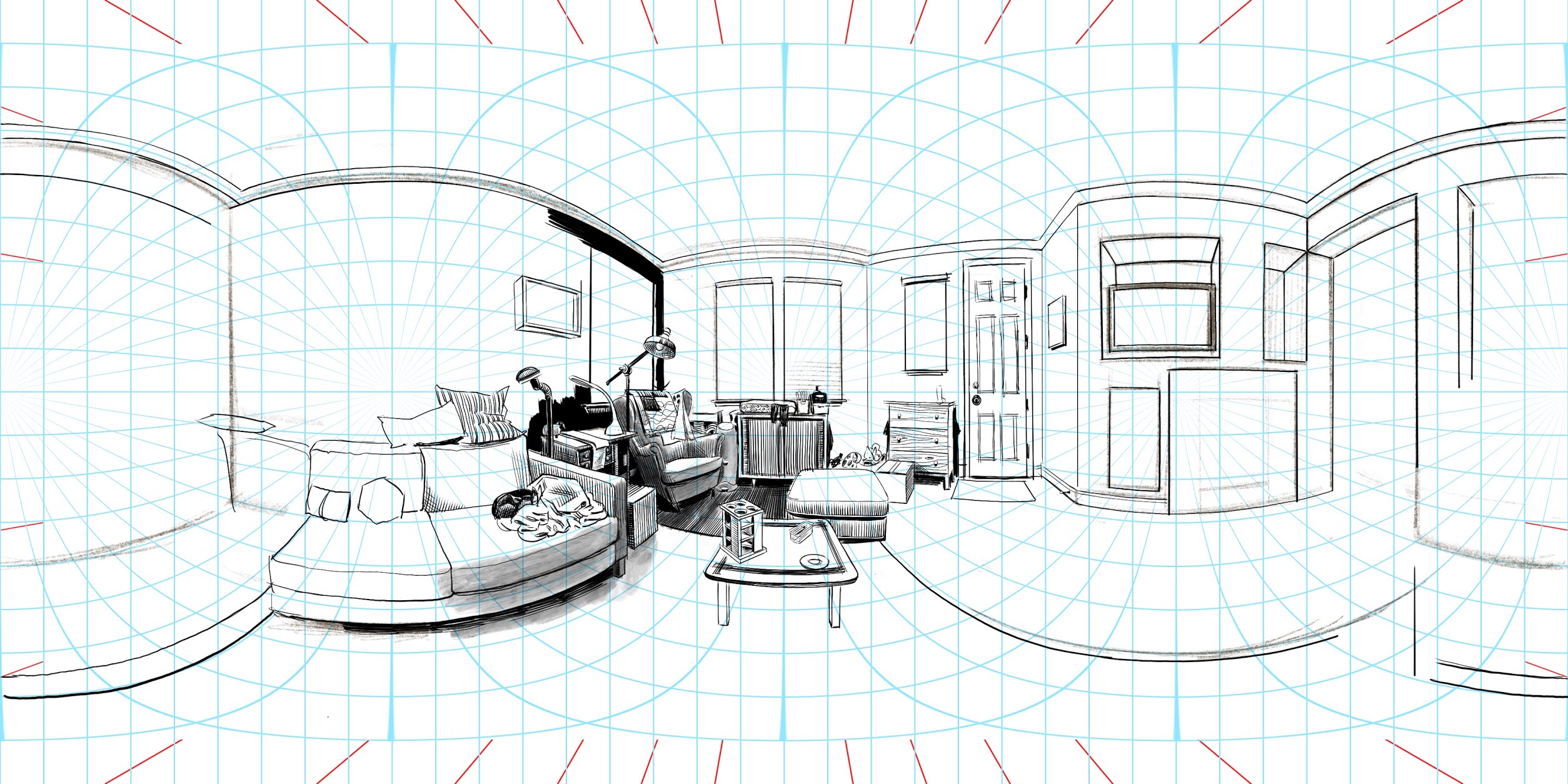 How I Draw Spherical Panoramas