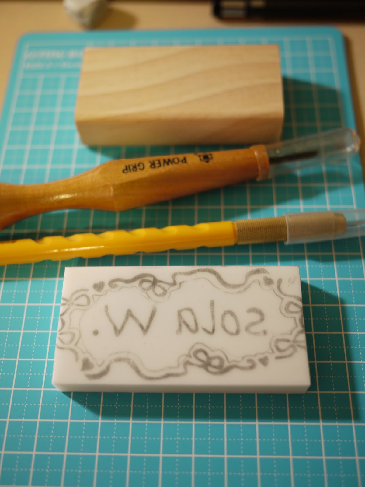 Original Functional Vegan Handmade Bag Eraser Carving / How to make