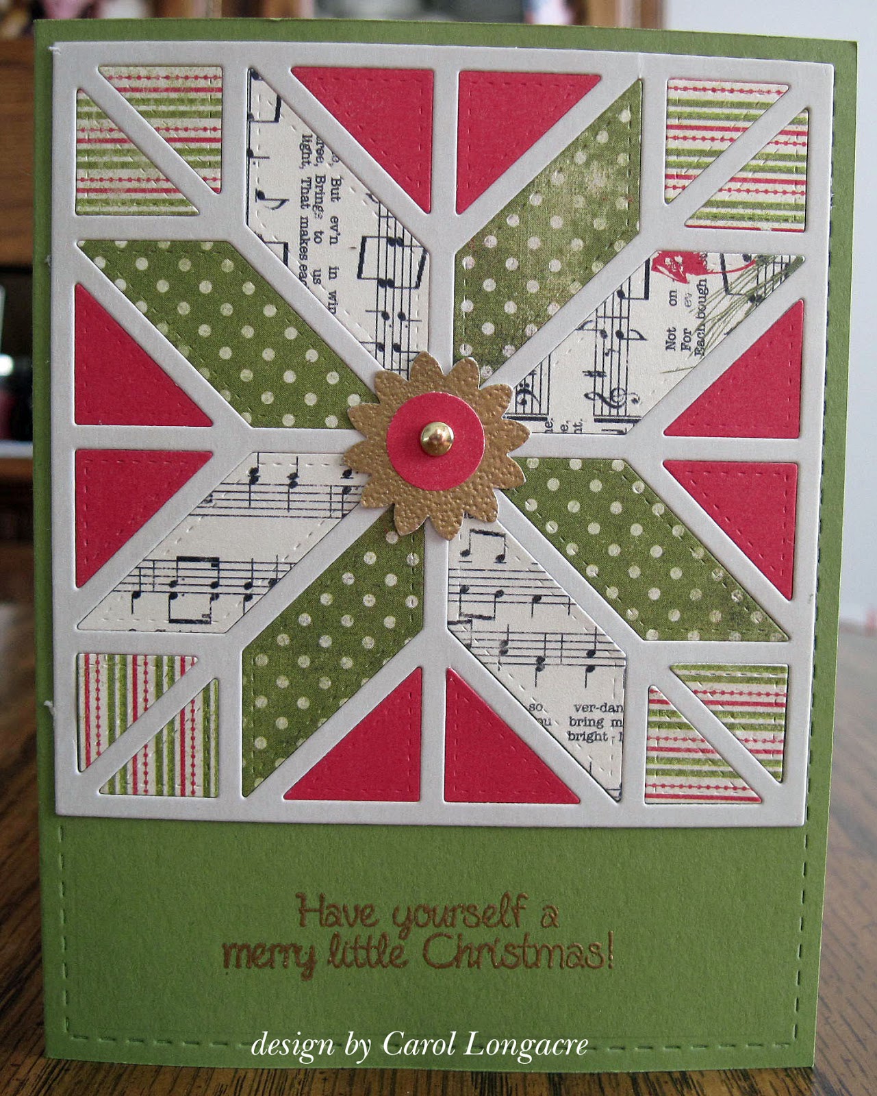 Our little inspirations: christmas quilt card Our Little Inspirations: Quilted Christmas Card