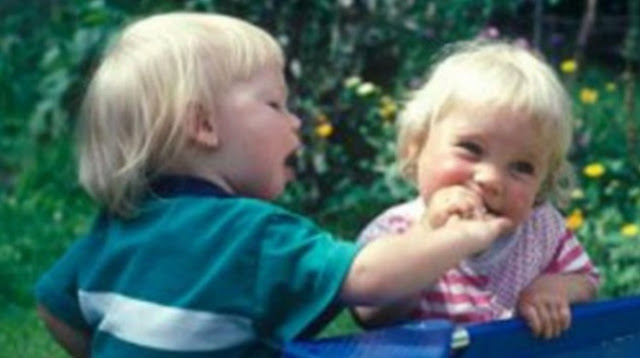 عض الأطفال لبعضهم أو أي شخص عض الأطفال لبعضهم أو أي شخص