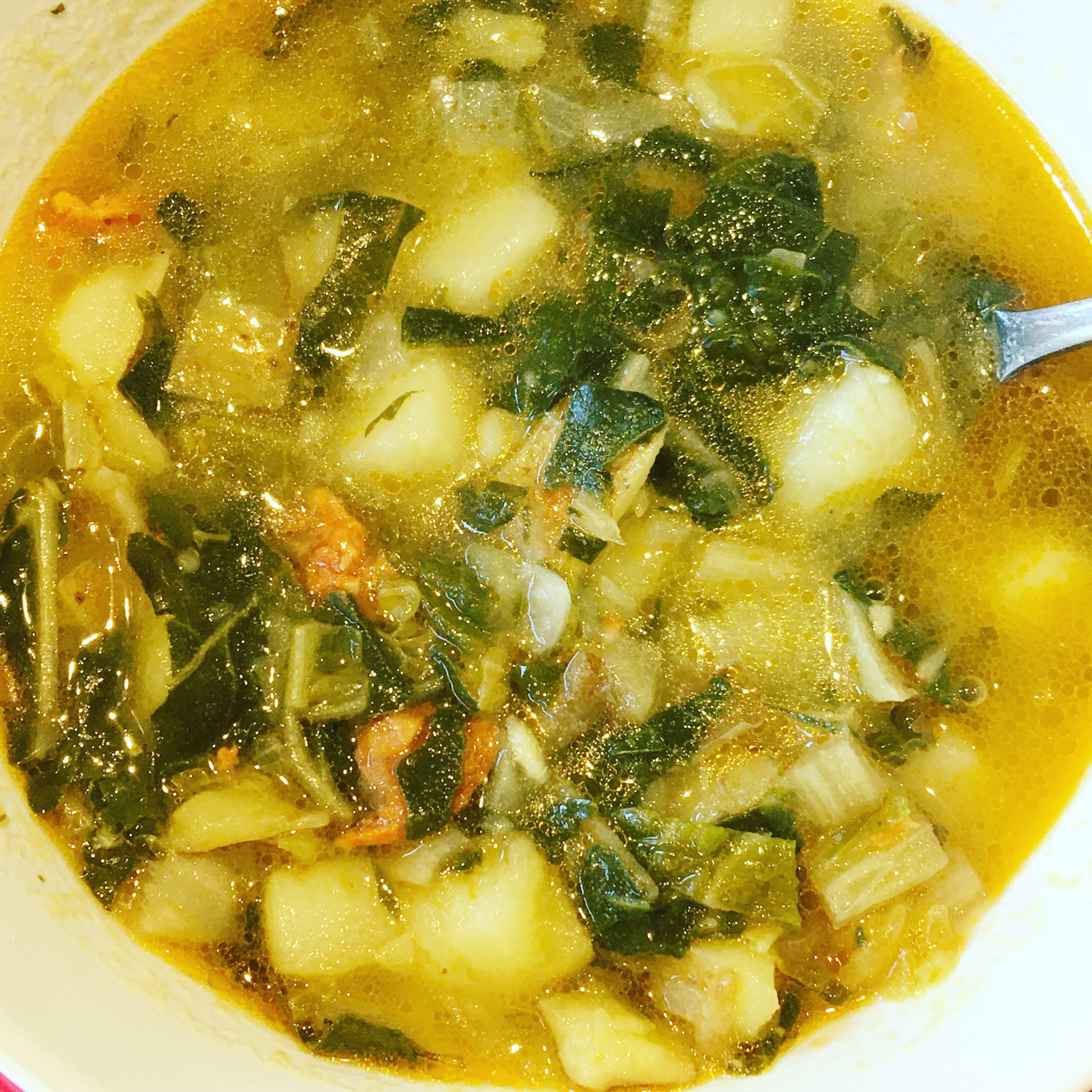Caldo Verde - Portuguese Potato & Greens Soup