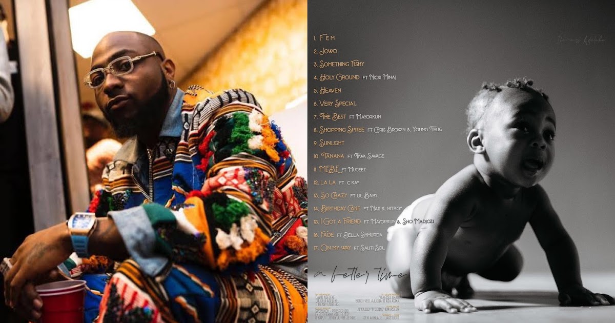 Davido unveils tracklist for ‘A Better Time’ album Gossip Hill Blog