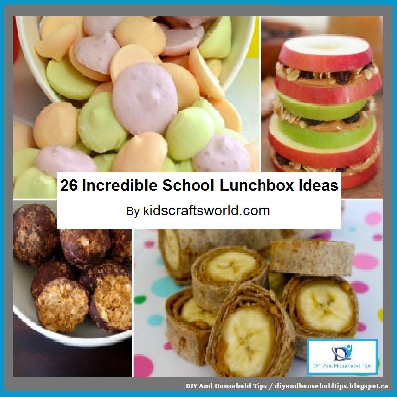 DIY And Household Tips: 26 Incredible School Lunchbox Ideas