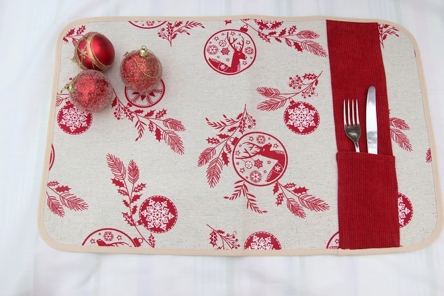 #NavidadFácil DIY: Cómo hacer un mantel individual decoración navidad
