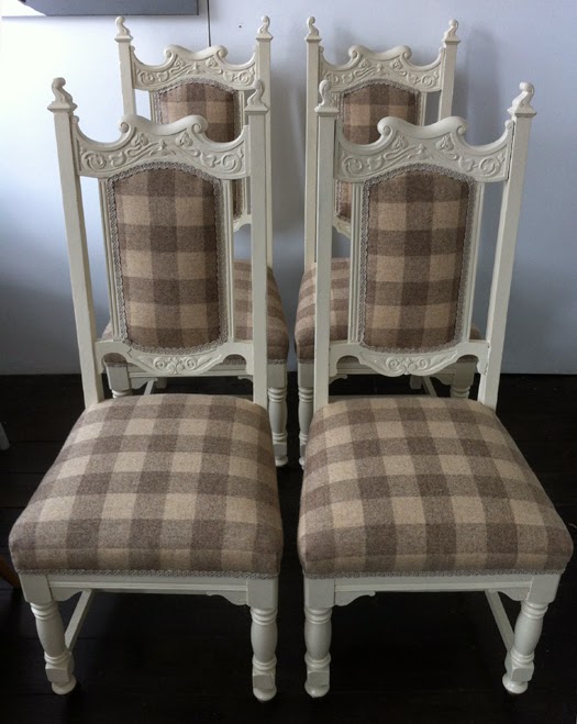 Mick Sheridan Upholstery Painted Dining Chairs