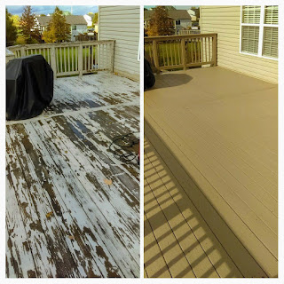 Kong Armor saves Union KY deck with PEELING paint deck painter Northern kentucky