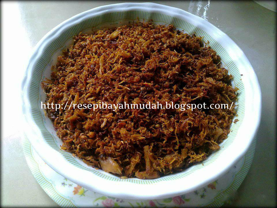 Resepi Serunding Ayam