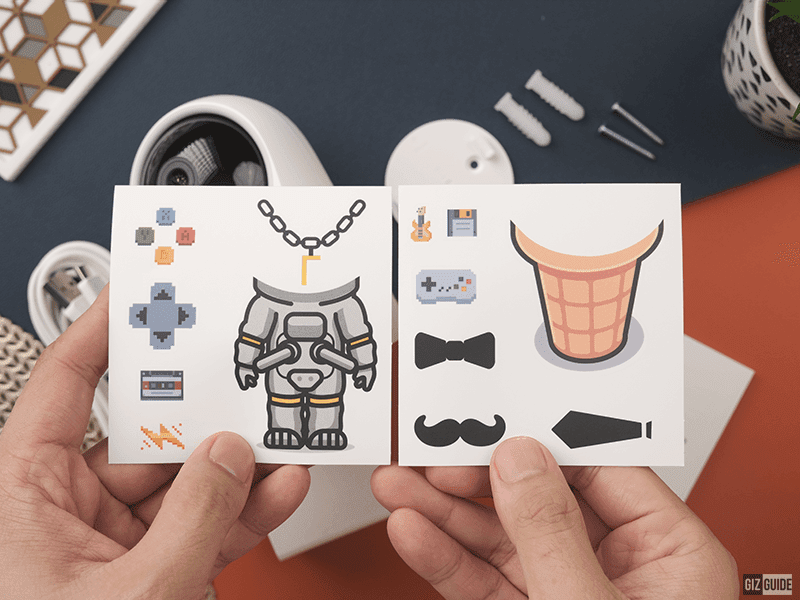 Cute stickers are included in the package to decorate the camera Cute stickers are included in the package to decorate the camera
