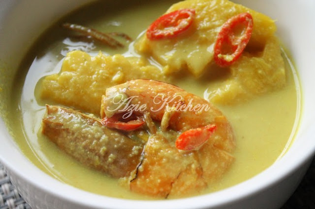 Masak Lemak Udang Dengan Nenas