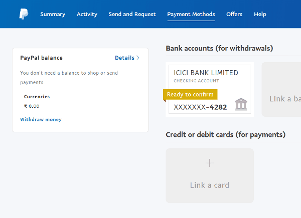 Step 18 Check and confirm bank details