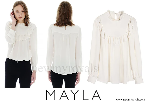 Crown Princess Victoria wears MAYLA Daria silk blouse