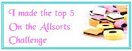 I made the Top 5 at Allsorts challenge - Lavender and Lace Oct 2011