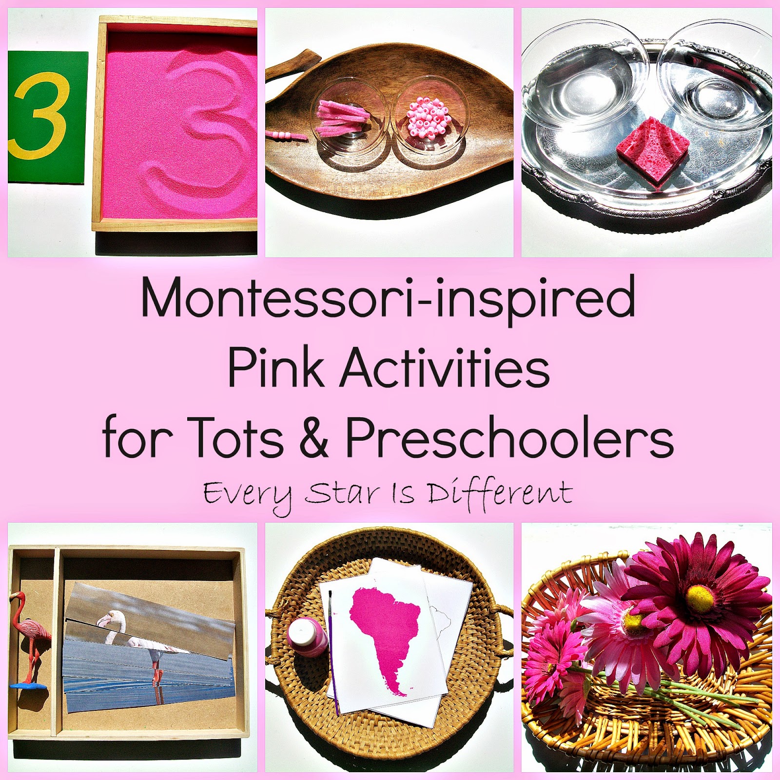 Montessori inspired Pink Activities For Tots Preschoolers W Free Montessori inspired Pink Activities For Tots Preschoolers W Free