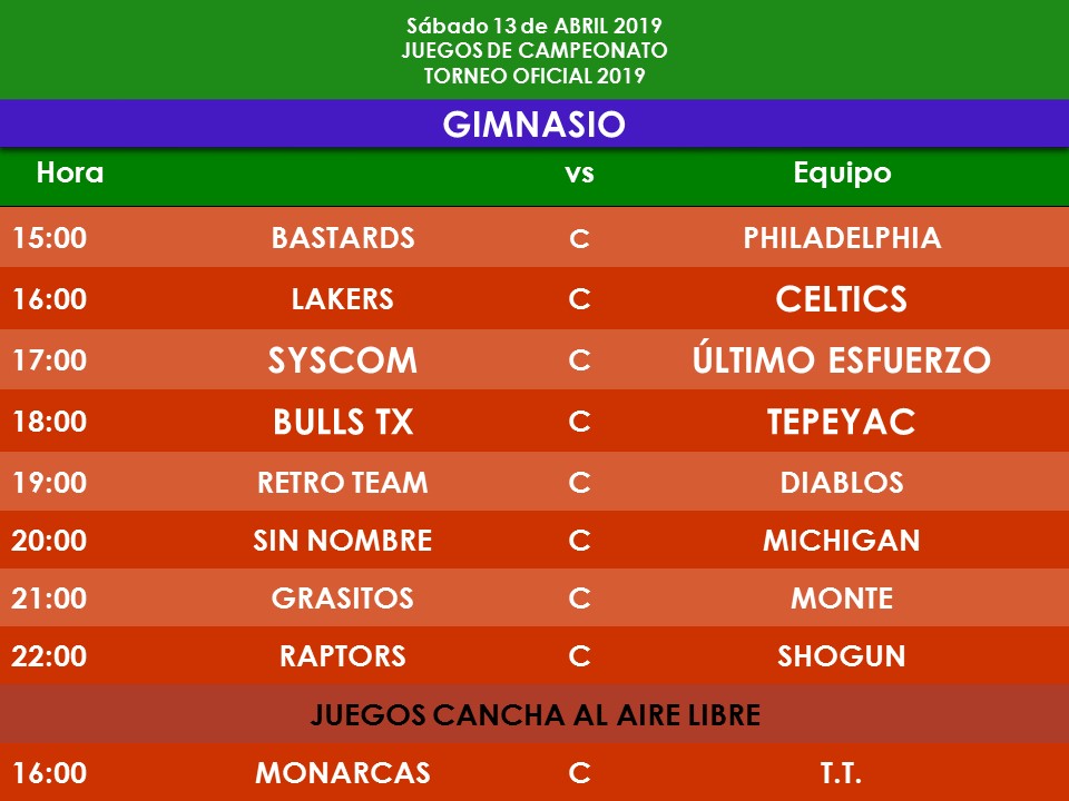 LIGA DE BASQUETBOL DEPORTIVO 18 DE